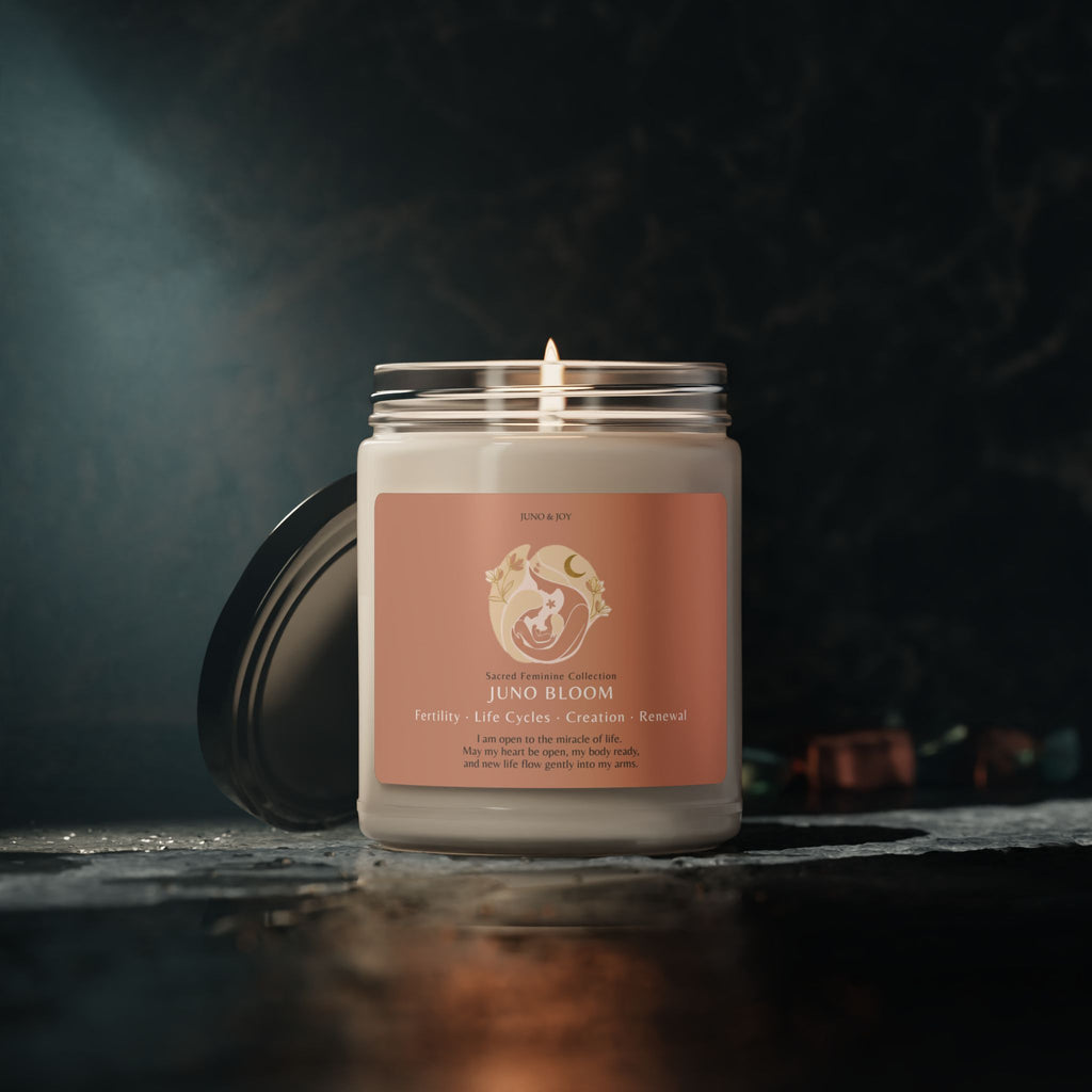 JUNO BLOOM | Manifestation & Fertility Journey Ritual Candle - 9oz