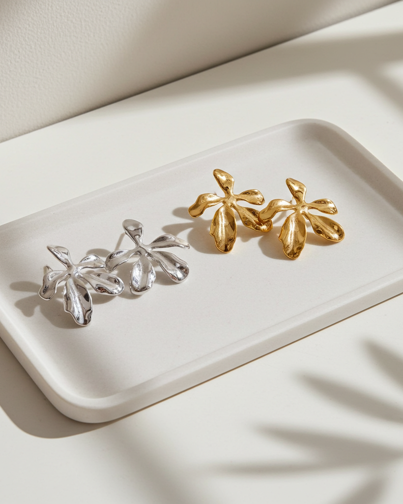 Organic Bloom Statement Earrings