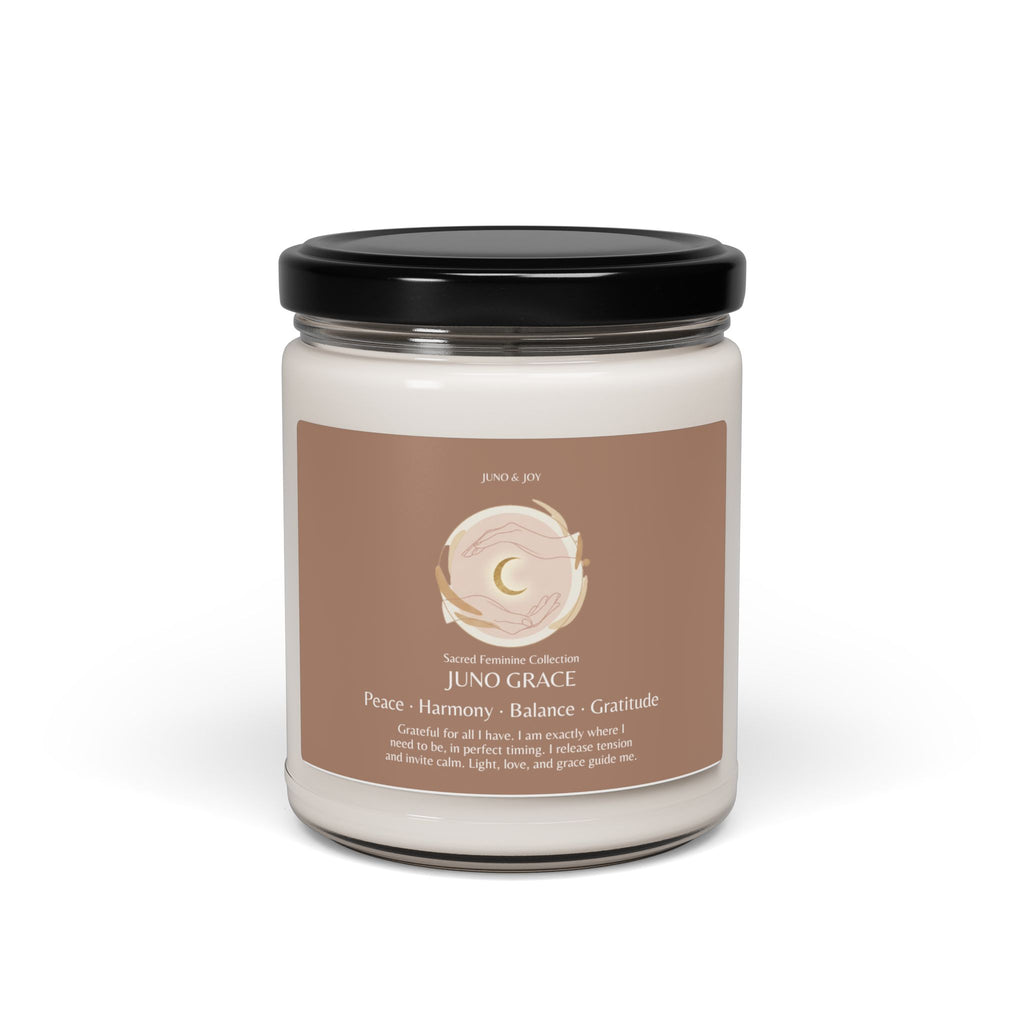 JUNO GRACE | Sacred Grounding & Divine Manifestation Ritual Candle — 9oz