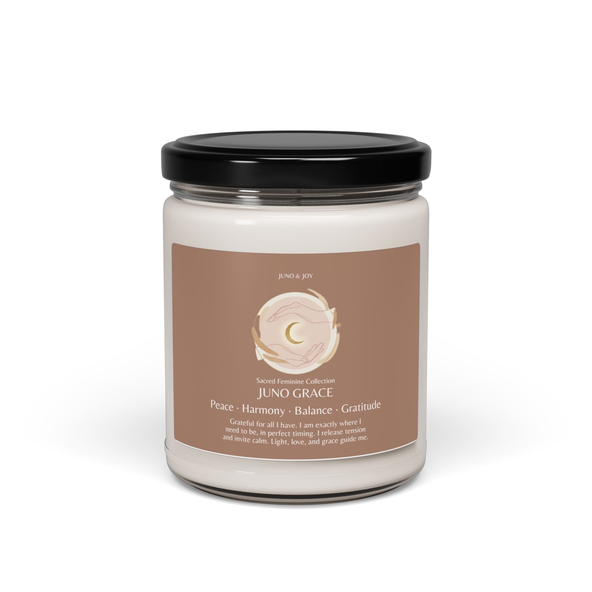 JUNO GRACE | Sacred Grounding & Divine Manifestation Ritual Candle — 9oz