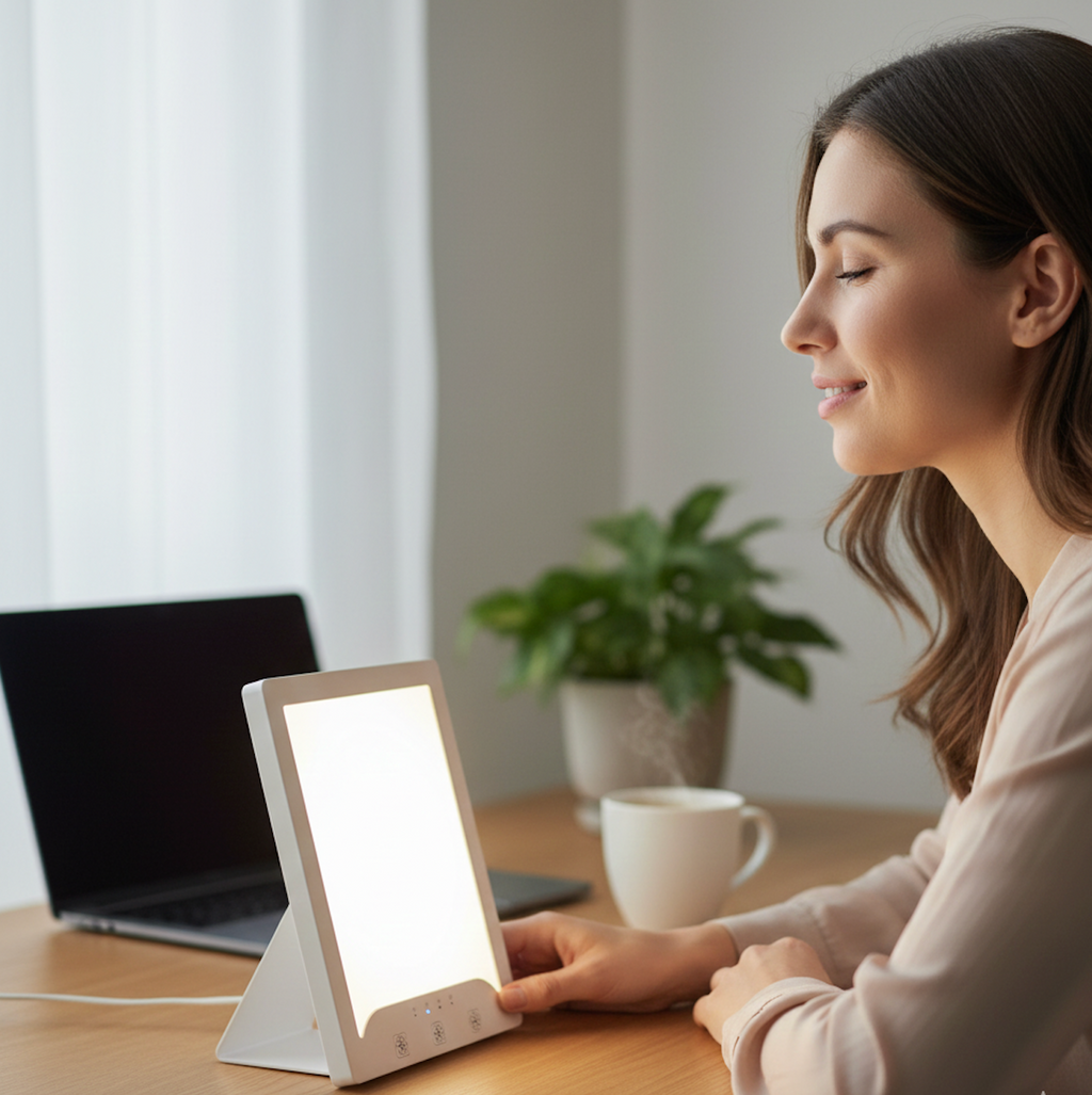 The GlowUp Light Therapy Lamp  – Seasonal Mood Boost & Energy Support