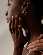 PRISM DANCE | Colorful Zirconia Statement Hoops