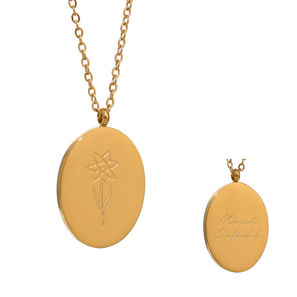 Signature Birth Flower Necklace | A Timeless Symbol of Connection