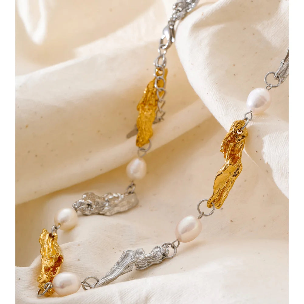 Molten Gold | Natural Pearl Necklace