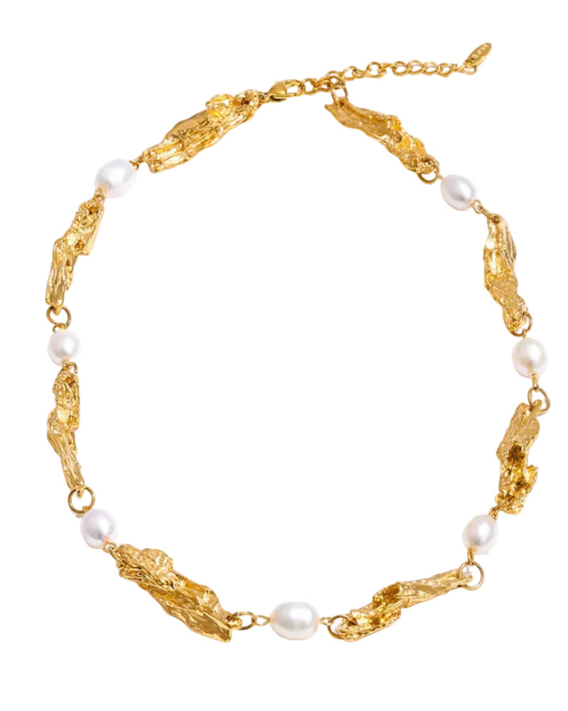 Molten Gold | Natural Pearl Necklace