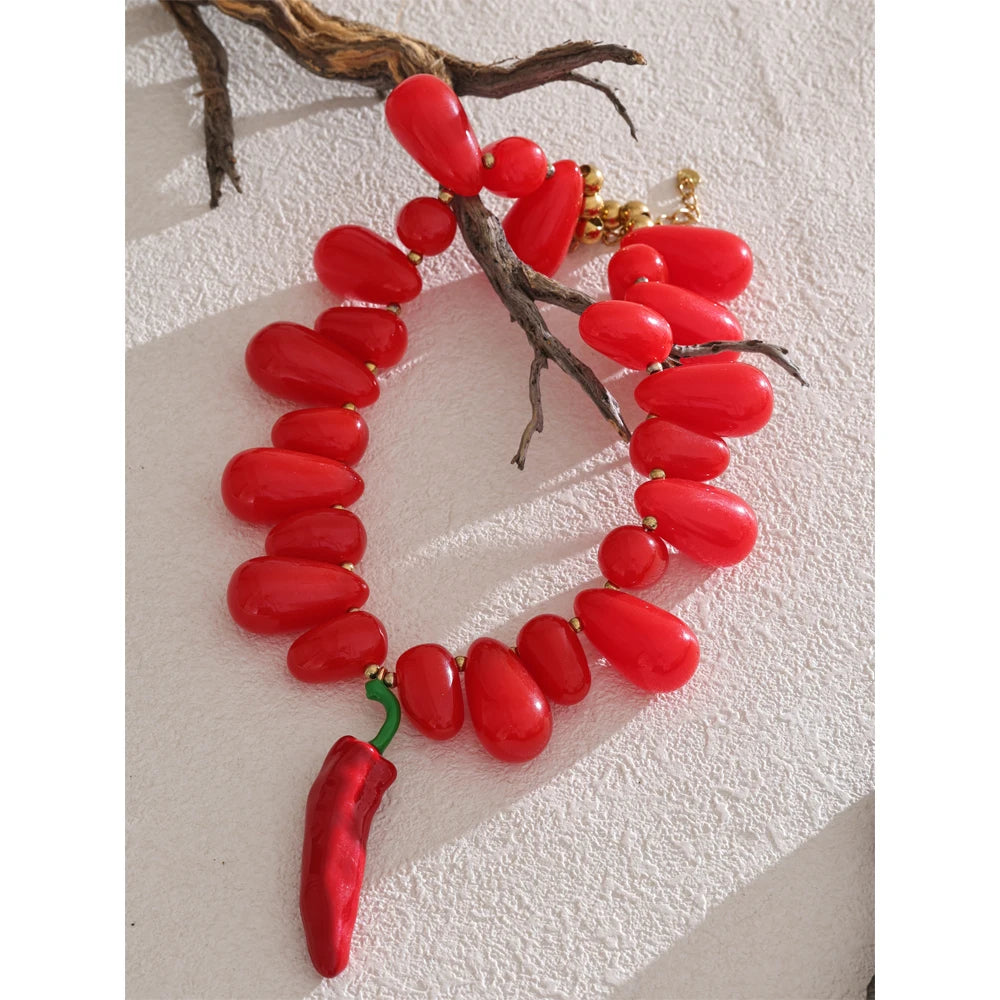 CHILI CHERIE STATEMENT NECKLACE