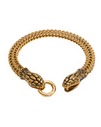 Bracelet Franco à tête de serpent en or