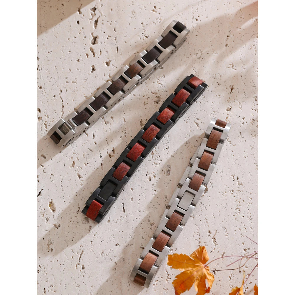 The Heritage Wood & Steel Men's Bracelet