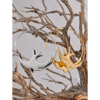 Delicate Swallow Hoop Earrings