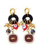 Boucles d'oreilles pendentif Sacré-Cœur