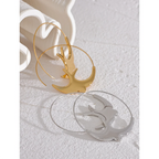 Delicate Swallow Hoop Earrings