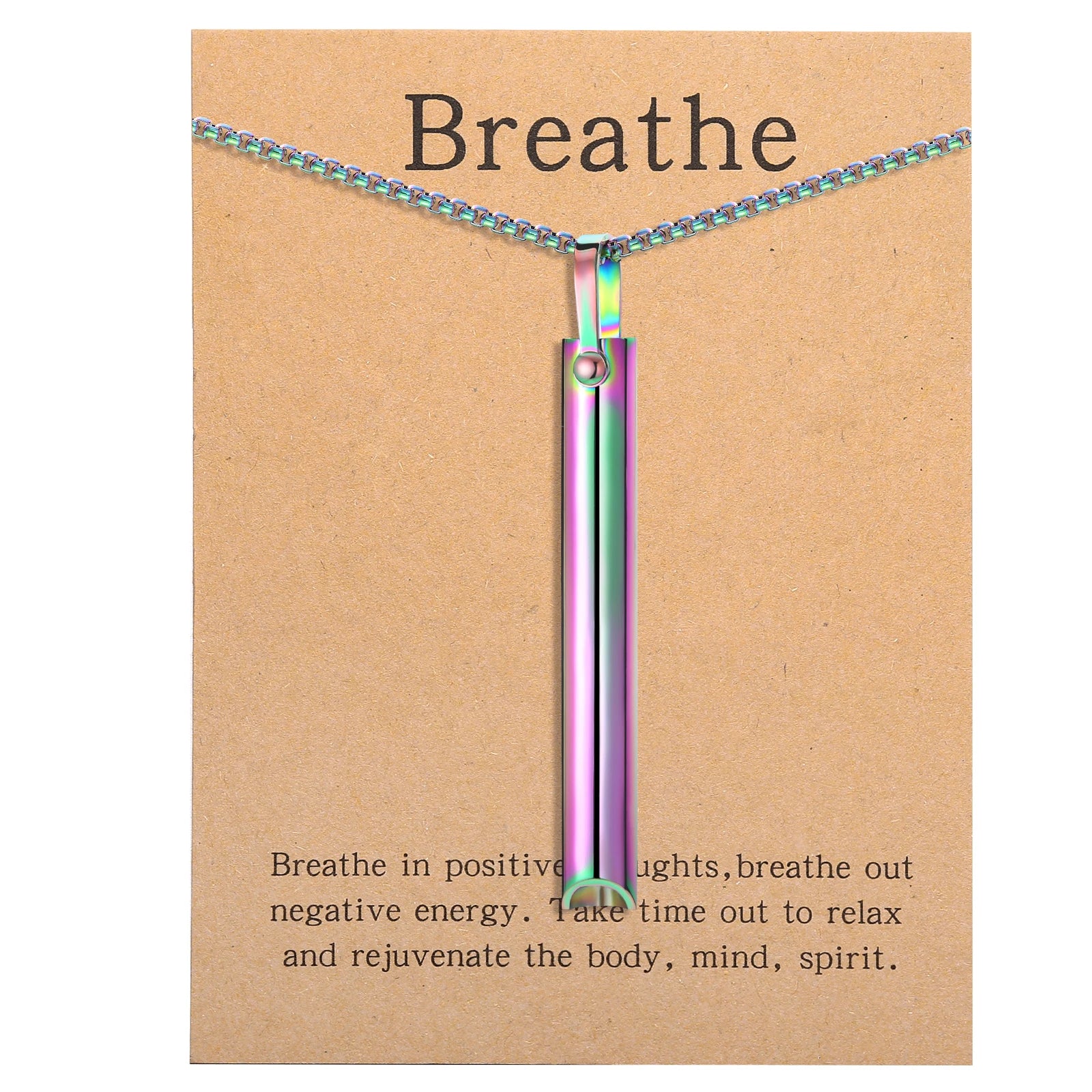 Mindful Breathing Necklace - Anxiety Relief & Stop Smoking Tool