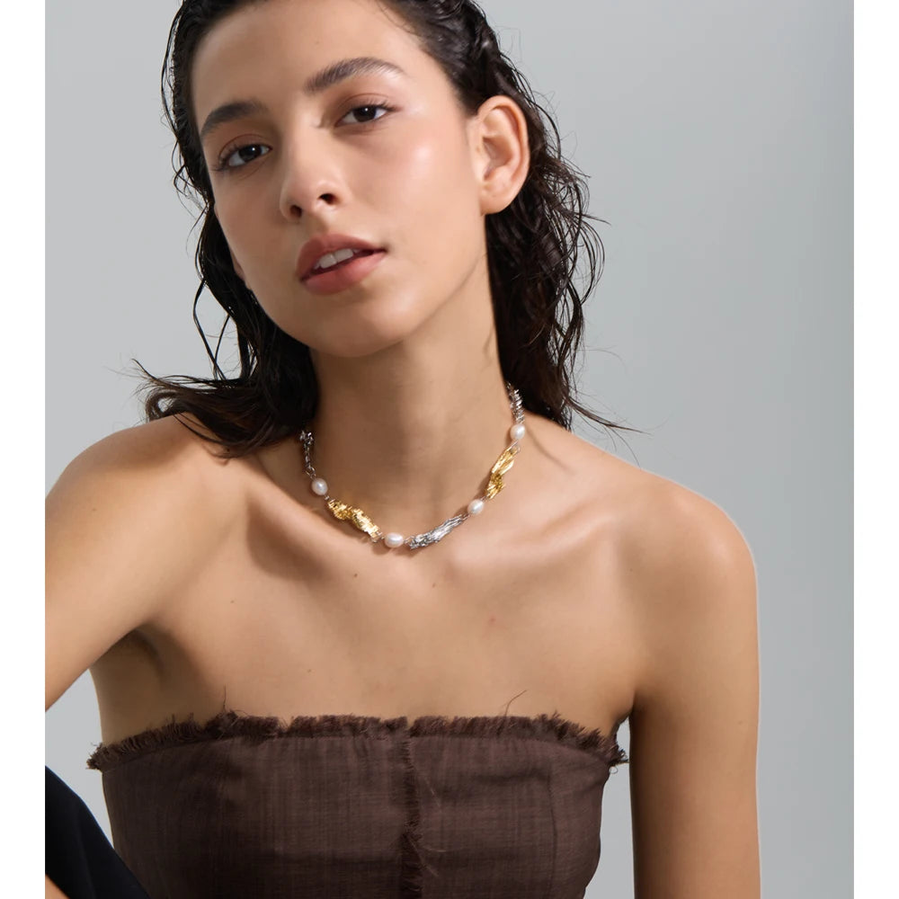 Molten Gold | Natural Pearl Necklace