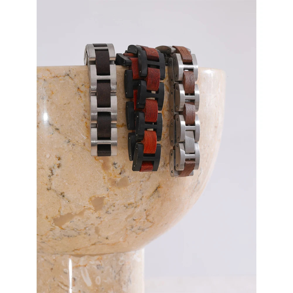 The Heritage Wood & Steel Men's Bracelet