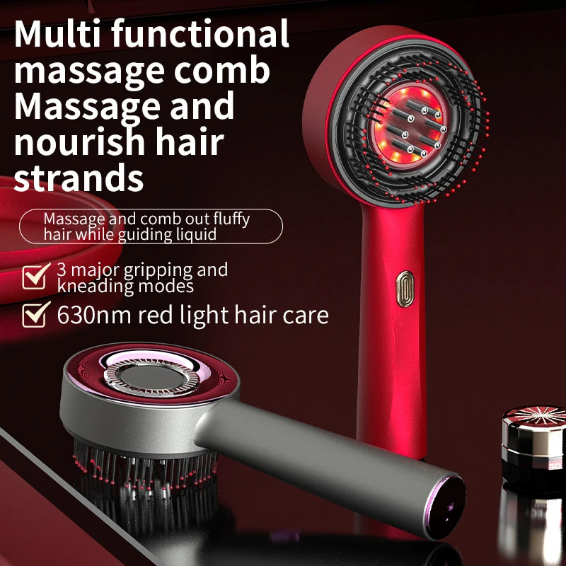 AURA - 3 in 1 Red Light Scalp Therapy Massager Comb