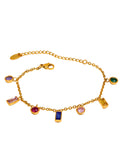 The Kaleidoscope Drop | Colorful Cubic Zirconia Bracelet