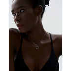 PROMESSE SILENCIEUSE | Collier symbolique bicolore gravé - Pour elle et lui