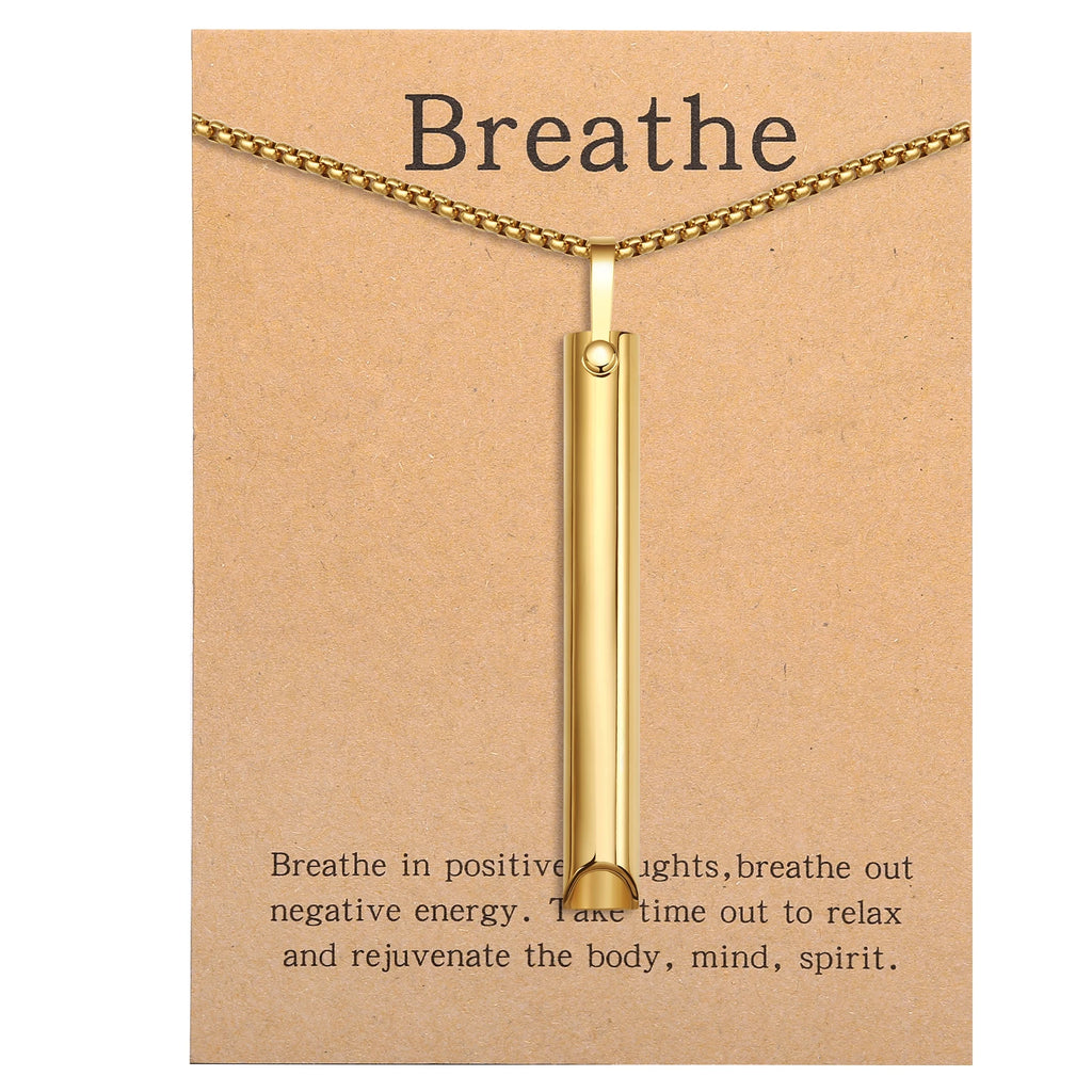 Mindful Breathing Necklace - Anxiety Relief & Stop Smoking Tool