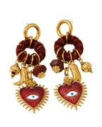 Boucles d'oreilles pendentif Sacré-Cœur