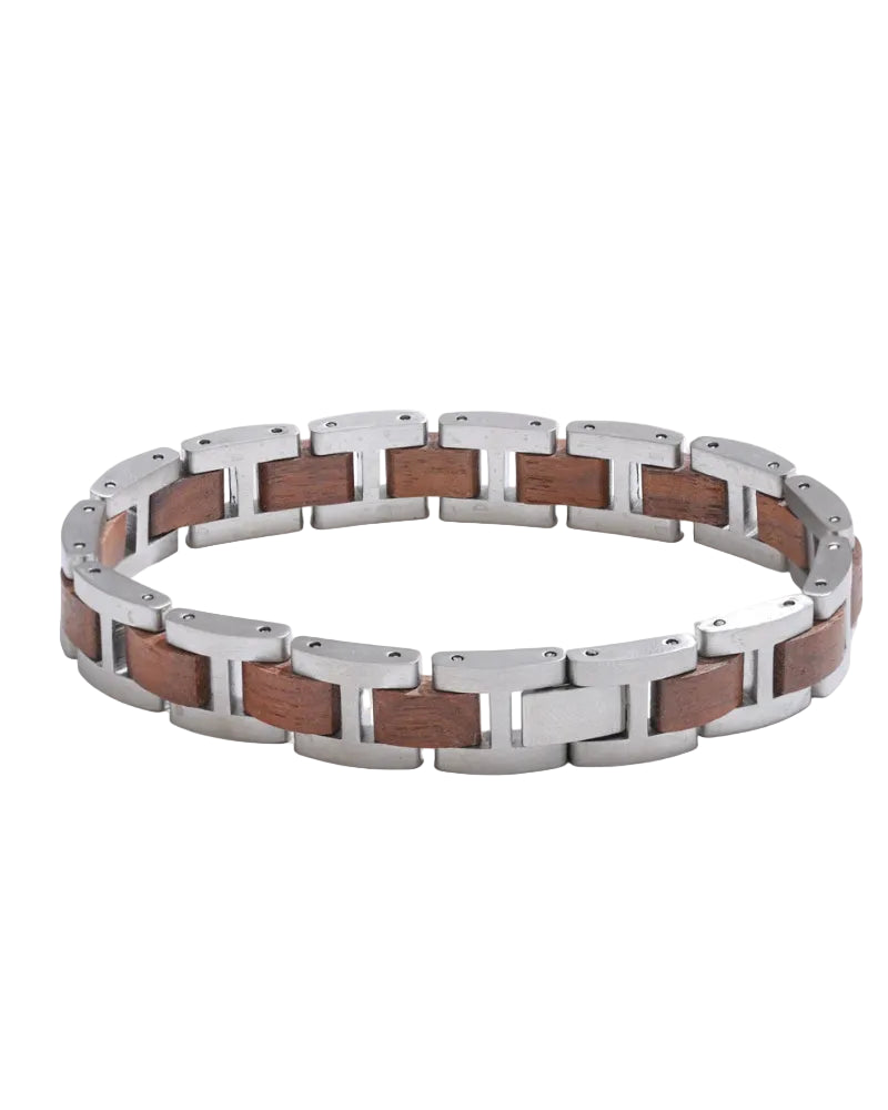 The Heritage Wood & Steel Men's Bracelet