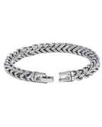 Pulsera de eslabones redondos esculpidos para hombre