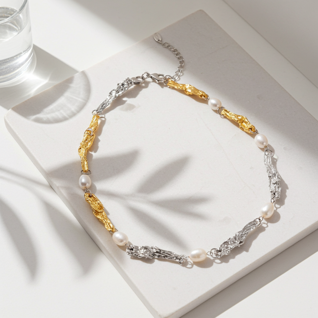Molten Gold | Natural Pearl Necklace