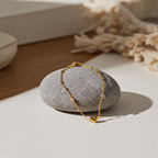 Dainty Heart | Crystal Gold Link Bracelet